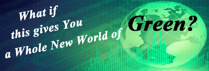 World globe and bar graph